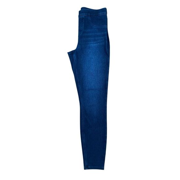 Spanx dark wash jeanish ankle leggings - Picture 3 of 8